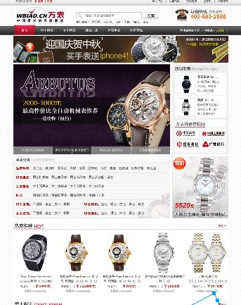 ecshop仿万表网模板