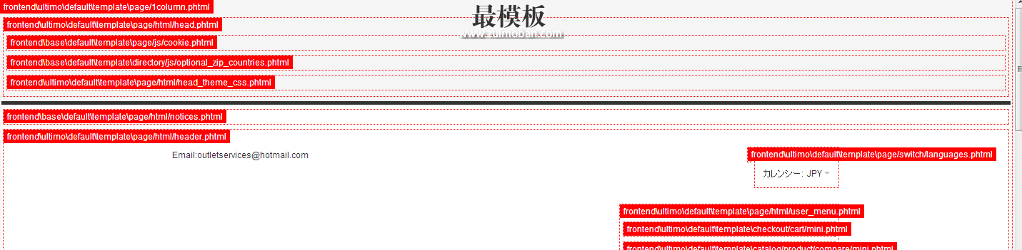 开启magento模板路径提示信息