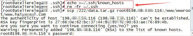 echo >~/.ssh/known_hosts